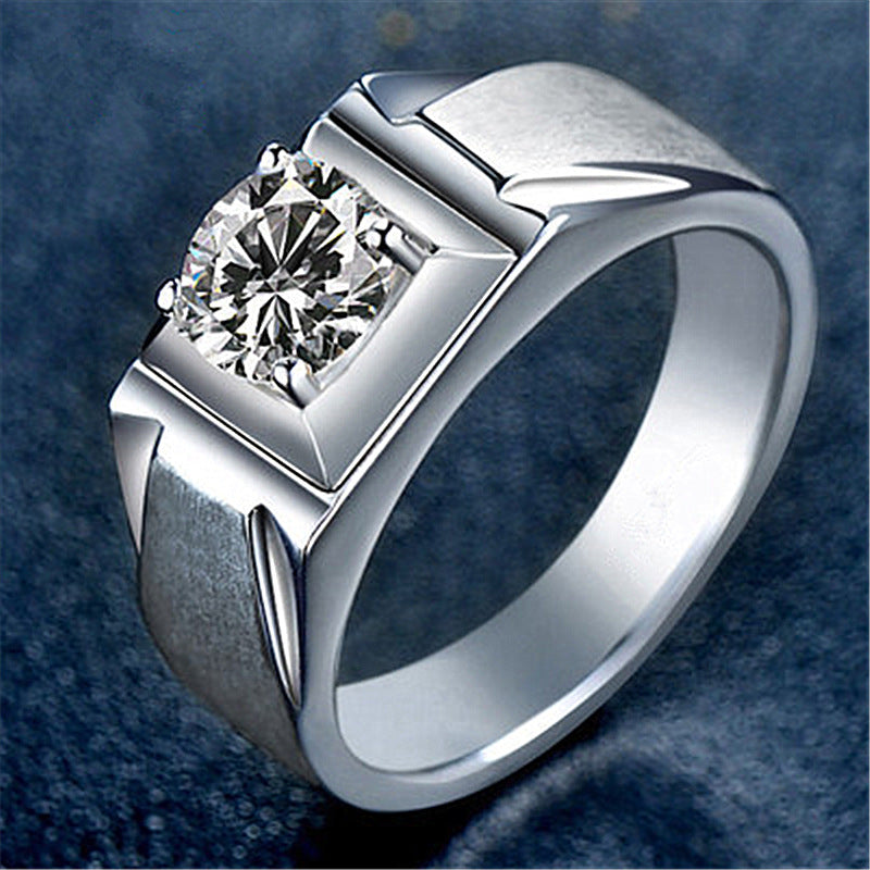 Trend Simulation Diamond Wedding Tie Fixed Rings