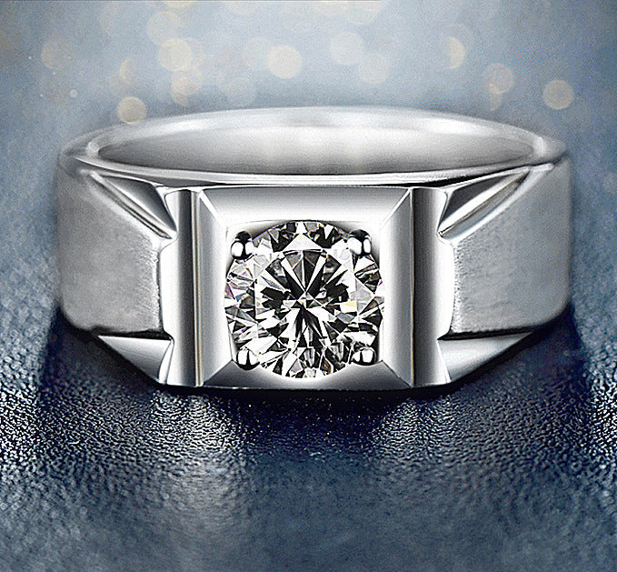 Trend Simulation Diamond Wedding Tie Fixed Rings