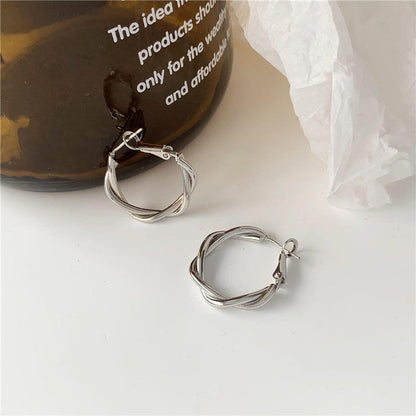 Women's Needle Retro High Sense Twist Trendy Earrings