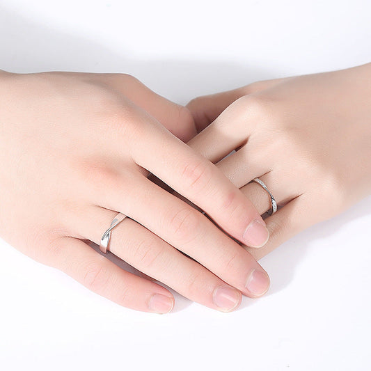 Women's & Men's & Pair Of Commemorative Sterling Sier Rings