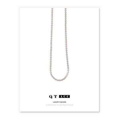 Women's Color Retention Brass Electroplated Real Simple Necklaces