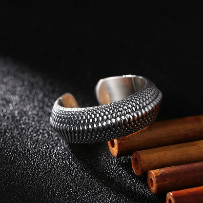 Men's For Single Vintage Round Index Finger Rings