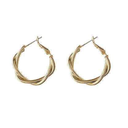 Women's Needle Retro High Sense Twist Trendy Earrings