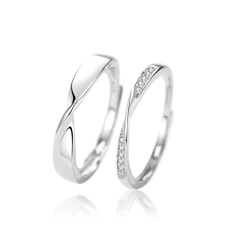 Women's & Men's & Pair Of Commemorative Sterling Sier Rings