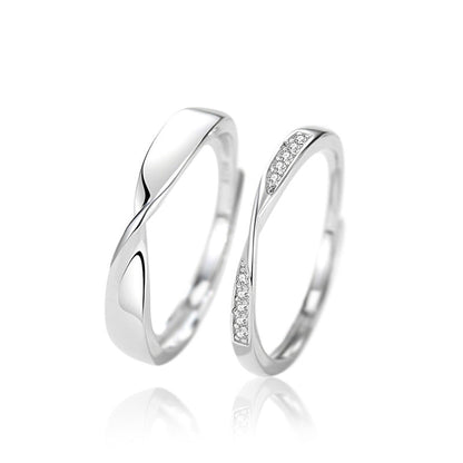 Women's & Men's & Pair Of Commemorative Sterling Sier Rings