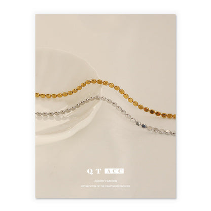 Women's Color Retention Brass Electroplated Real Simple Necklaces