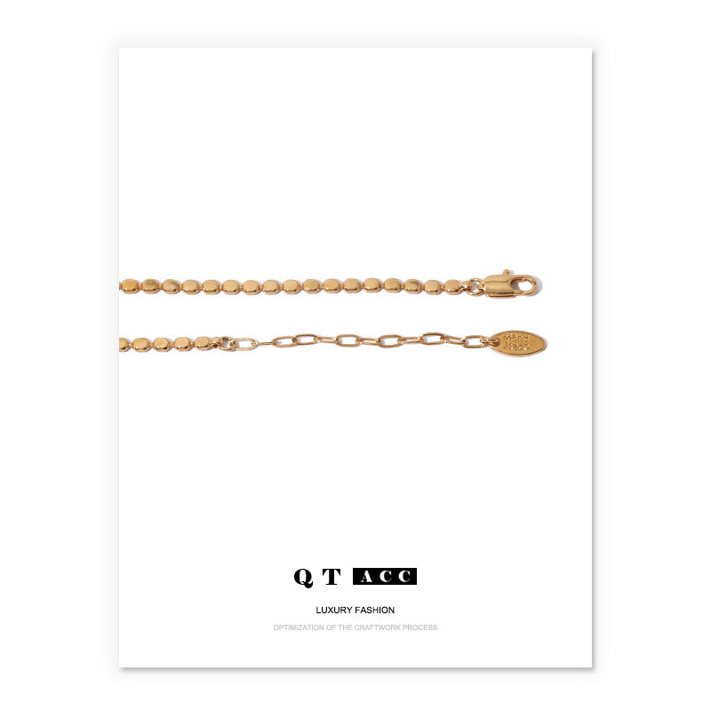 Women's Color Retention Brass Electroplated Real Simple Necklaces