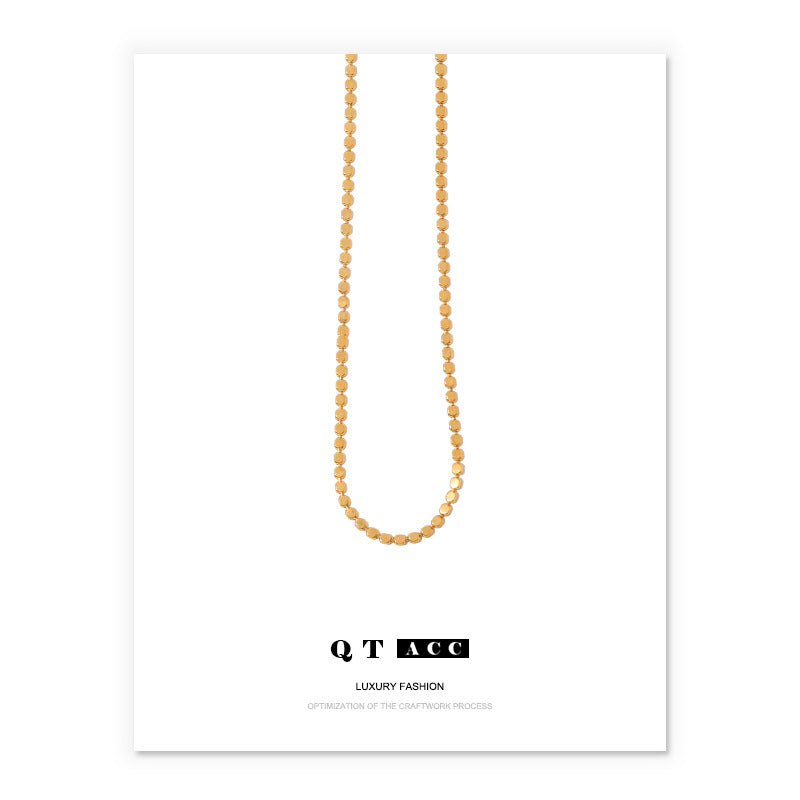 Women's Color Retention Brass Electroplated Real Simple Necklaces