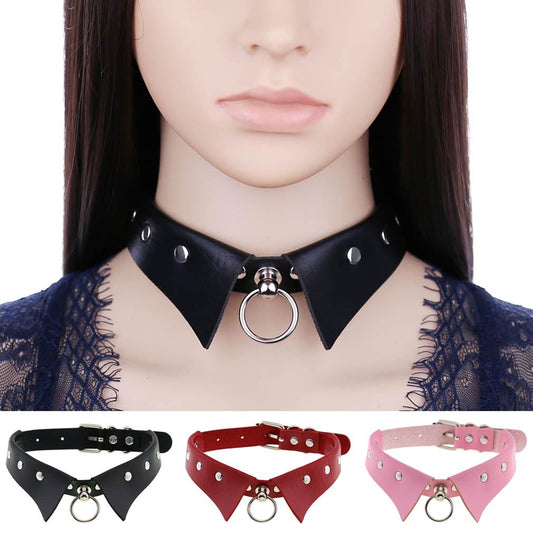 Personality Punk Gothic Leather Collar Style Necklaces