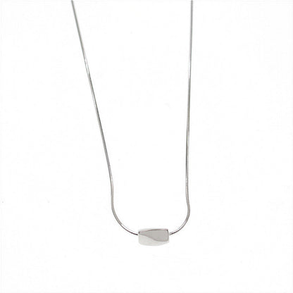 Female Style Fashion Twisted Square Snake Bones Chain Temperament Necklaces