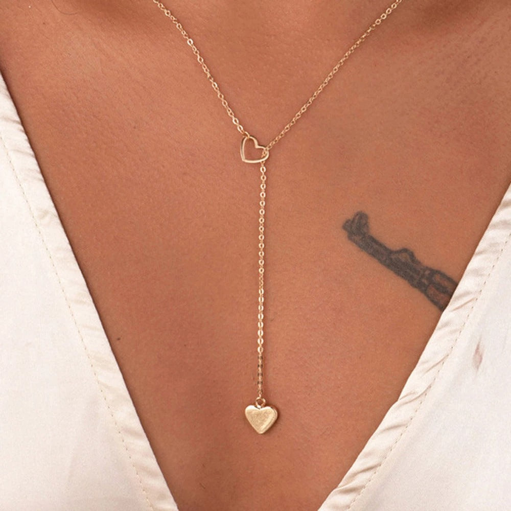 Heart-shaped Pendant Creative Simple Heart Love Necklaces