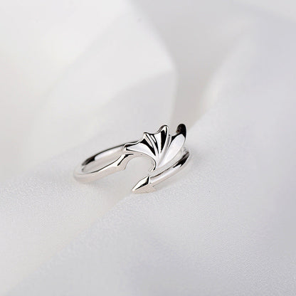 Women's & Men's Wing Couple And One Pair Cold Style Personality Trendy Rings