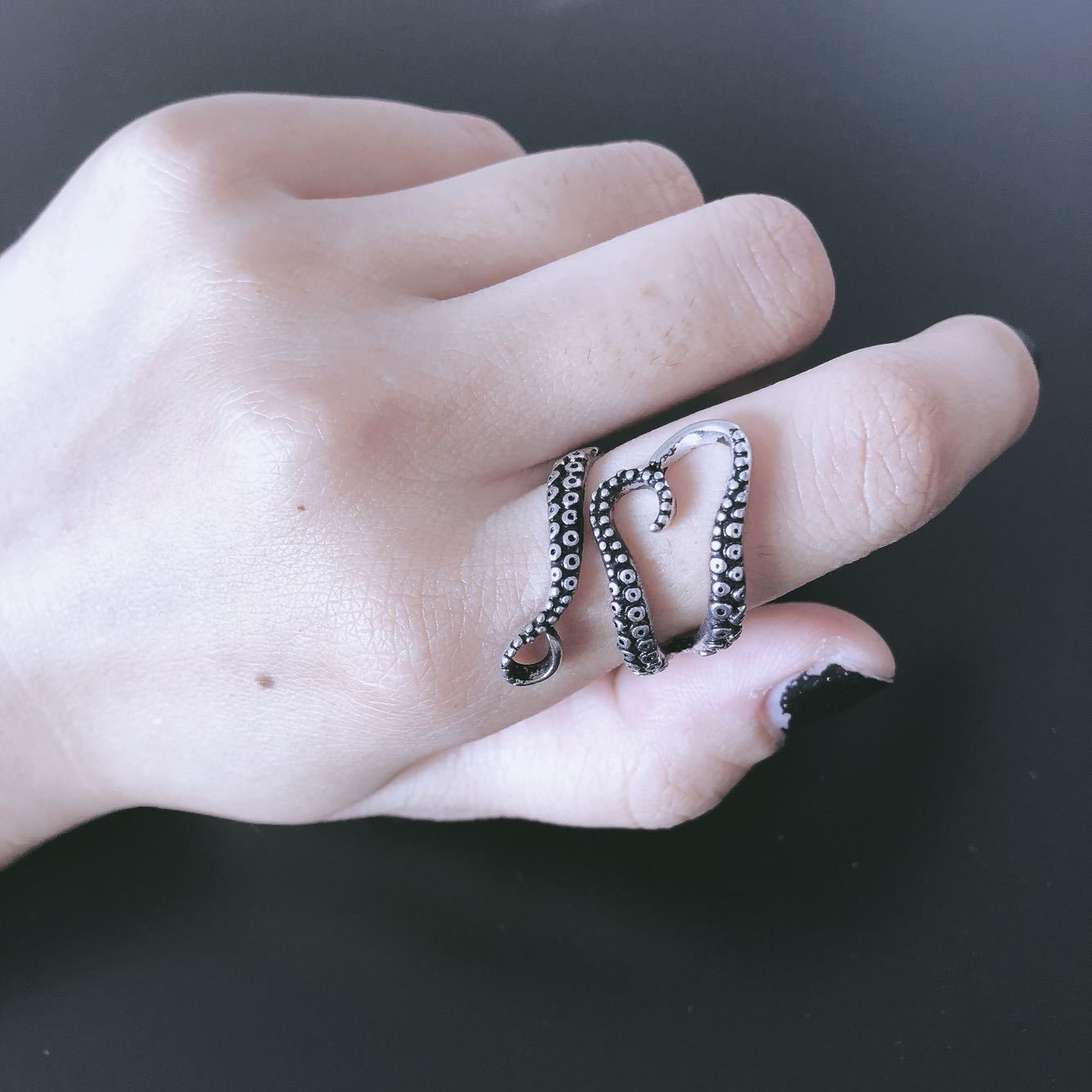 Women's & Men's & Chiba Touch Sucker Vintage Octopus Rings