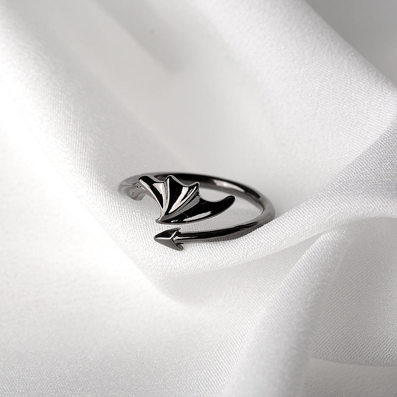 Women's & Men's Wing Couple And One Pair Cold Style Personality Trendy Rings