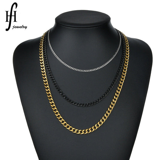 Women's & Men's Cuban Link Chain Hip Hop Fashion Personality And Dragon Necklaces