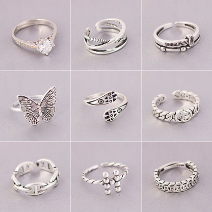 Women's & Men's Collection Marcasite Retro And Fashion Personalized Rings