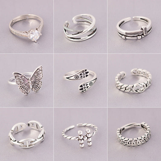 Women's & Men's Collection Marcasite Retro And Fashion Personalized Rings