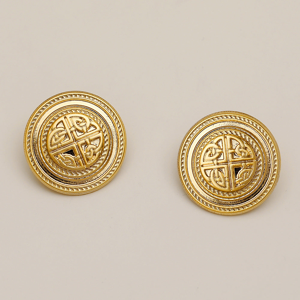 Style Retro Fashion Personalized Graceful And Earrings