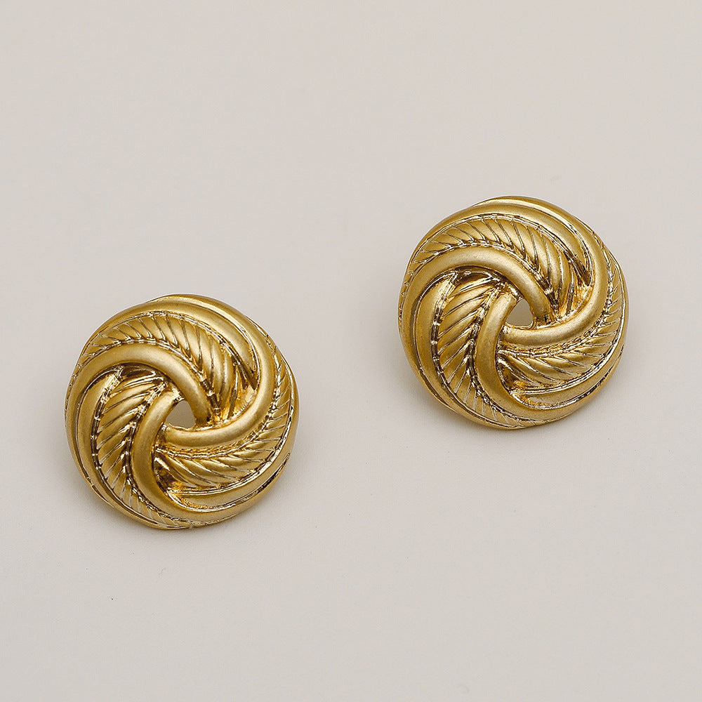 Style Retro Fashion Personalized Graceful And Earrings