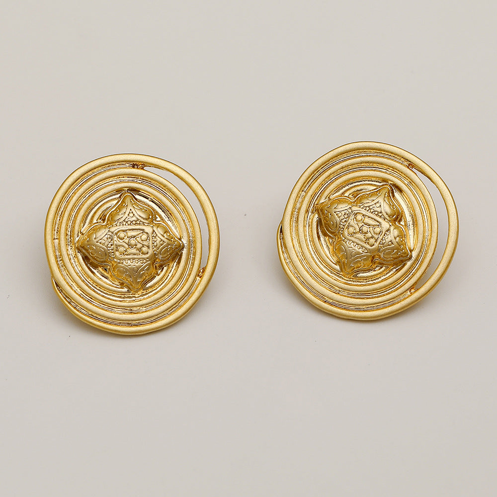 Style Retro Fashion Personalized Graceful And Earrings