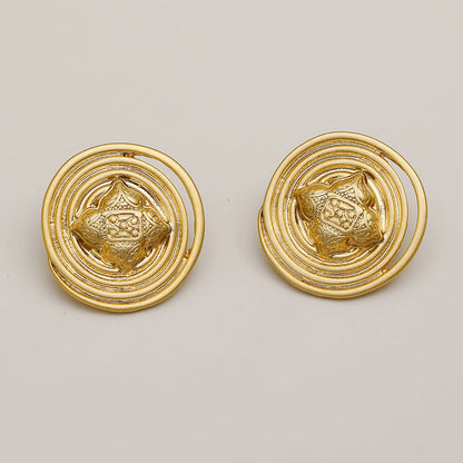 Style Retro Fashion Personalized Graceful And Earrings