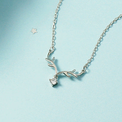 Deer Korean Style Trendy One With You Gold Plated Necklaces