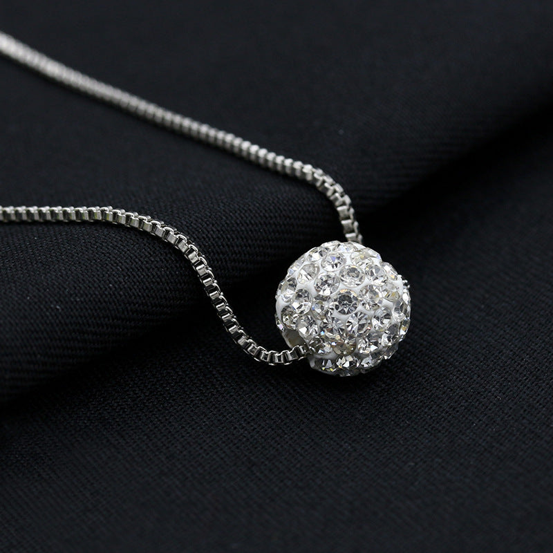 Exquisite Ornament Rhinestone Ball Pearl Diamond Necklaces