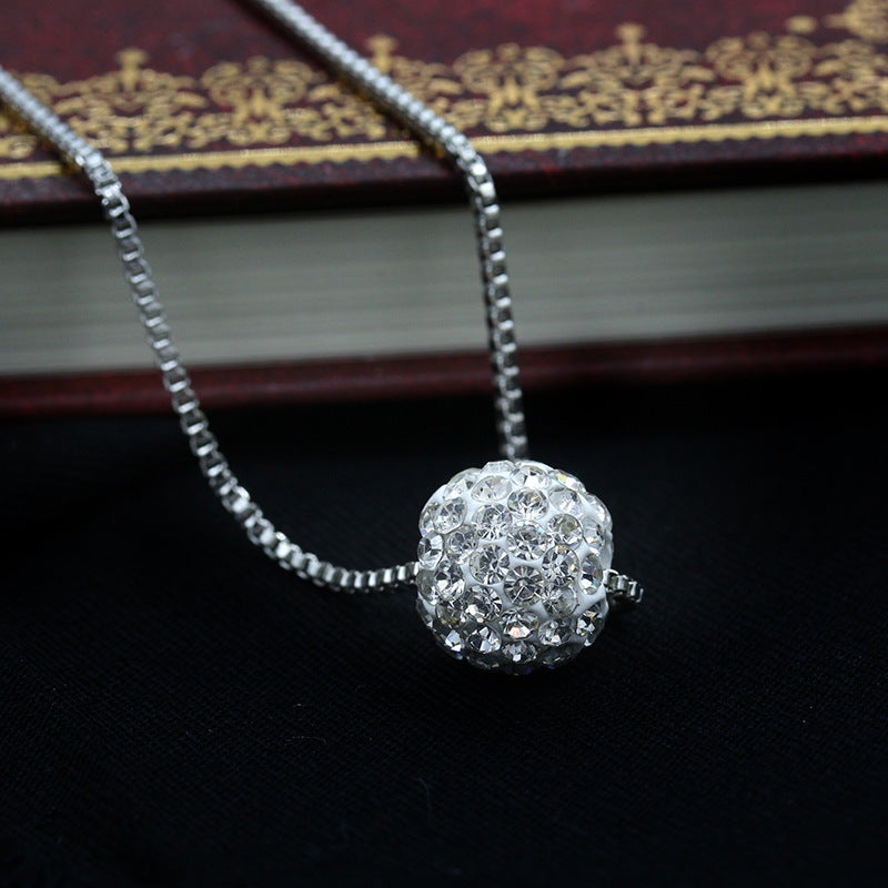 Exquisite Ornament Rhinestone Ball Pearl Diamond Necklaces