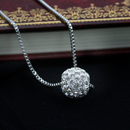 Exquisite Ornament Rhinestone Ball Pearl Diamond Necklaces