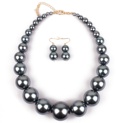 Exaggerated Simple Imitation Pearl Short Clavicle Necklaces