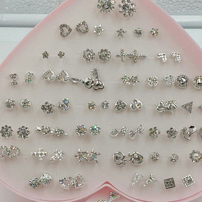 Women's Summer Ear Plastic Auricular Needle Mini Earrings