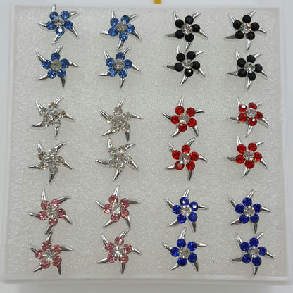 Women's Summer Ear Plastic Auricular Needle Mini Earrings