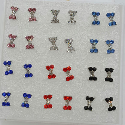 Women's Summer Ear Plastic Auricular Needle Mini Earrings