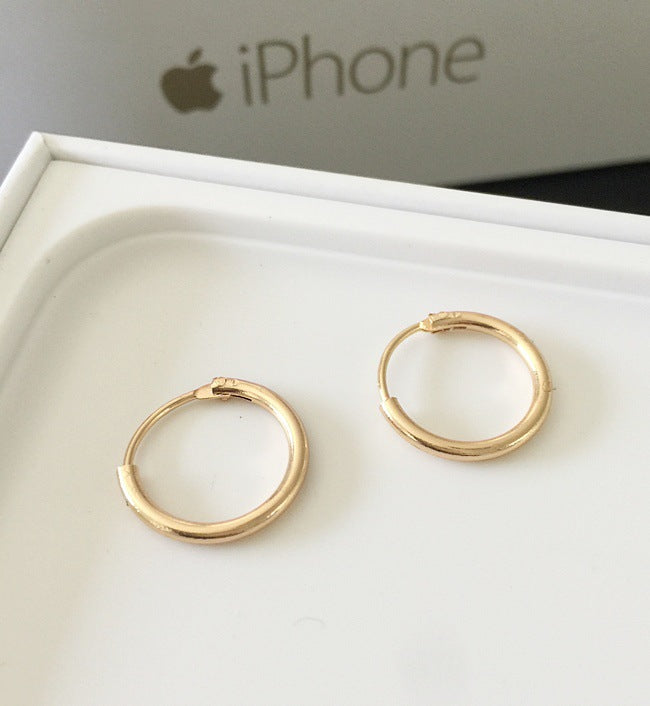 Models Round Creative Style Simple And Earrings