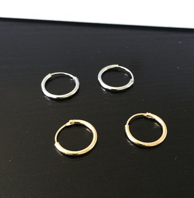 Models Round Creative Style Simple And Earrings