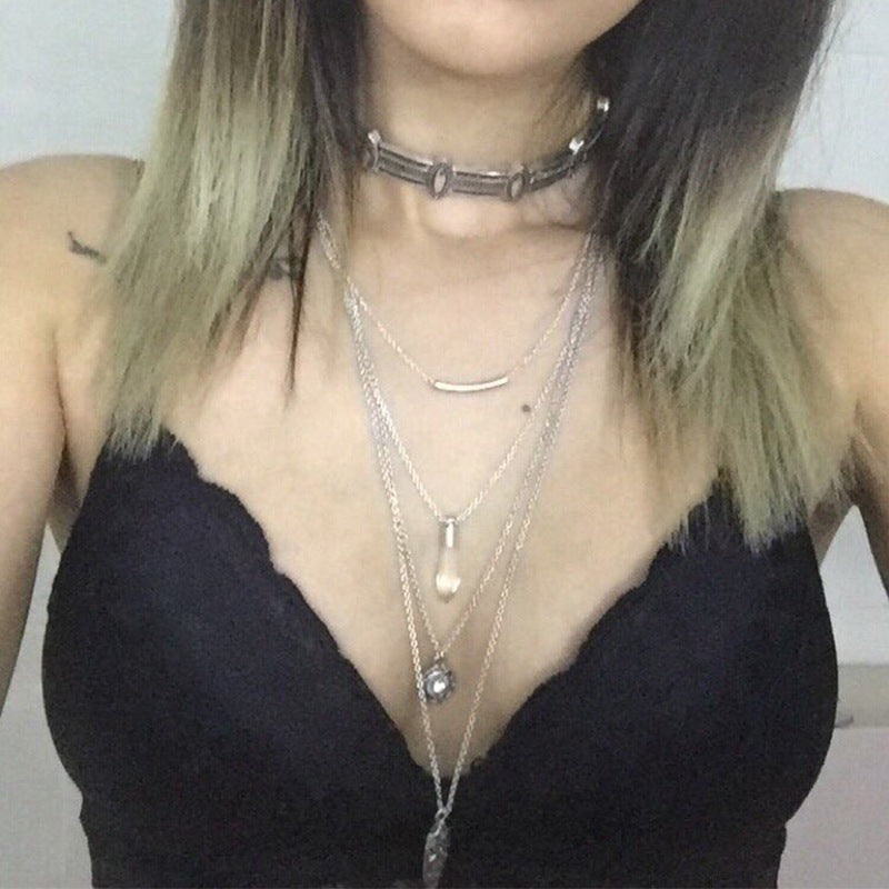 Classy Short Personalized Vintage Pattern Collar Necklaces