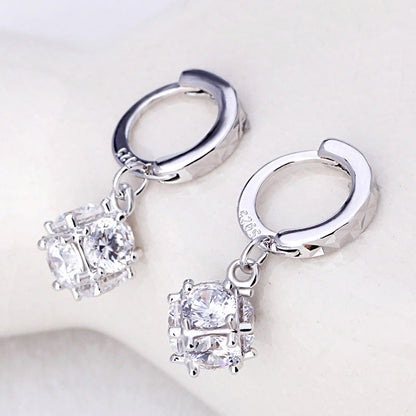 Women's Female Cube Love Window Sugar Cute Earrings