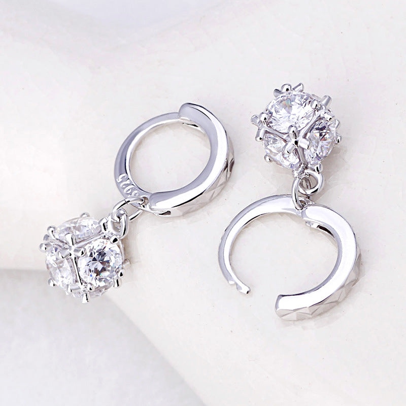 Women's Female Cube Love Window Sugar Cute Earrings
