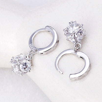 Women's Female Cube Love Window Sugar Cute Earrings