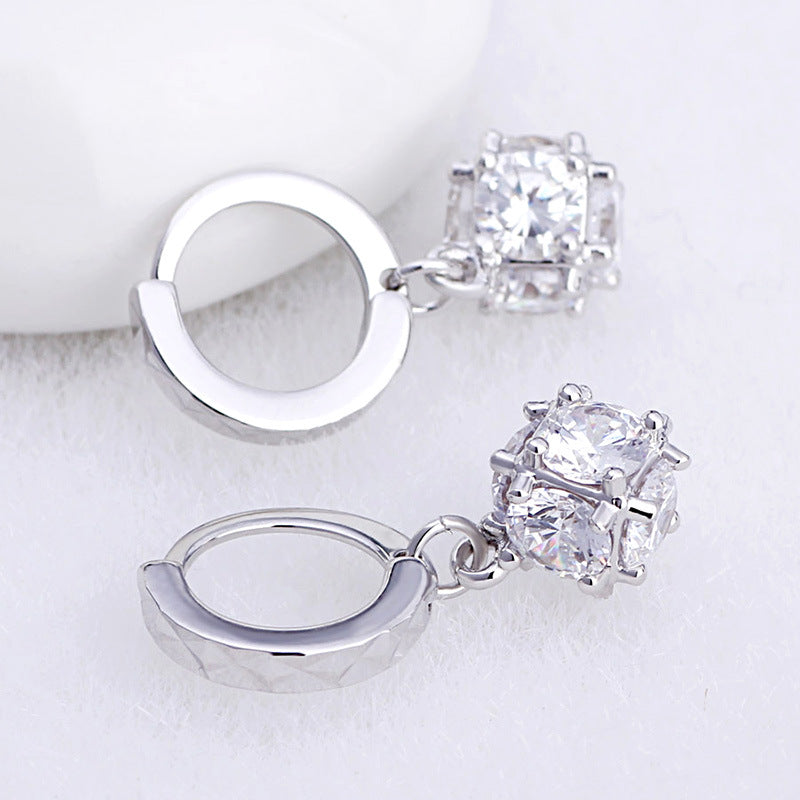 Women's Female Cube Love Window Sugar Cute Earrings