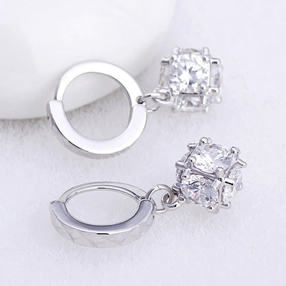 Women's Female Cube Love Window Sugar Cute Earrings