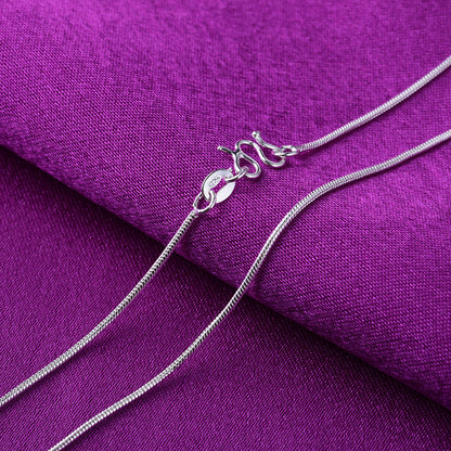 Bones Chain Fashion White Gold Plated Imported Necklaces