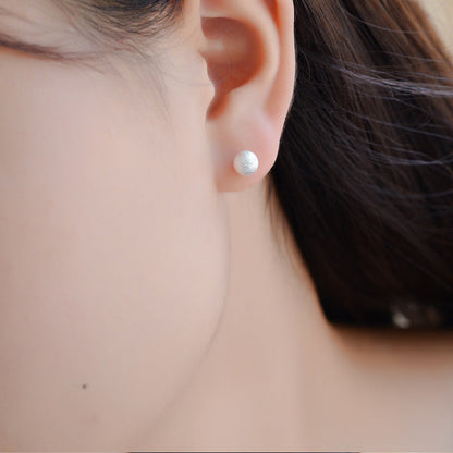 Women's & Men's & And Fresh Round Beads Beanie Earrings