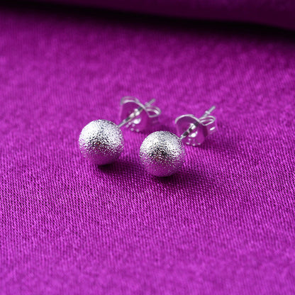 Women's & Men's & And Fresh Round Beads Beanie Earrings