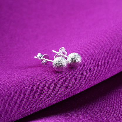 Women's & Men's & And Fresh Round Beads Beanie Earrings