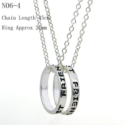 Suit Clavicle Chain Good Friend Three-piece Necklaces
