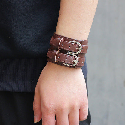Double Row Belt First Layer Cattle Bracelets