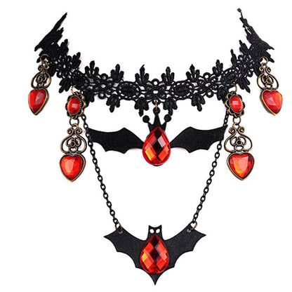 Creative Style Female Vintage Animal Bat Necklaces