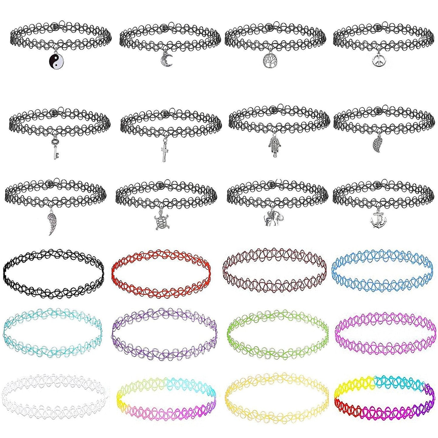 Gothic Suit Collar Lace Clavicle Chain Necklaces