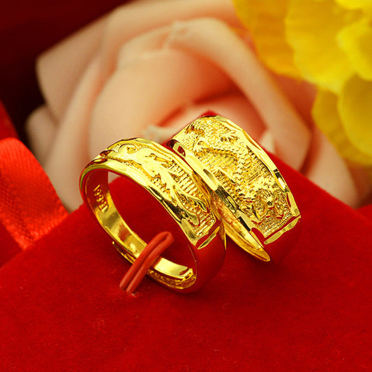 Women's & Men's & Gold-plated Jewelry Brass Gold Plated Rings